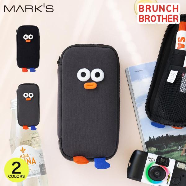 ブランチブラザー ペンケース ポンポン ペンポーチ ふでばこ 筆箱 立体デザイン 大きめ キャラクタ...