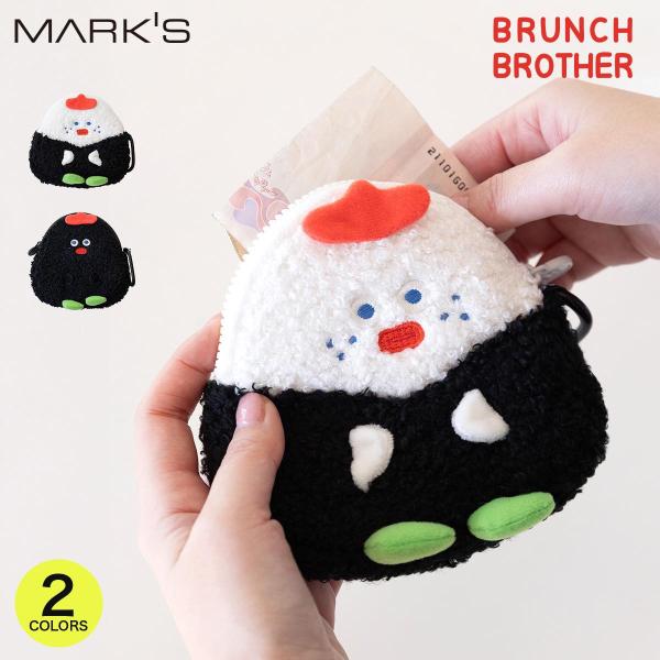 ブランチブラザー ポーチ オニ＆ギリ ミニケース カラビナ付き 小物入れ キャラクター ミニポーチ ...