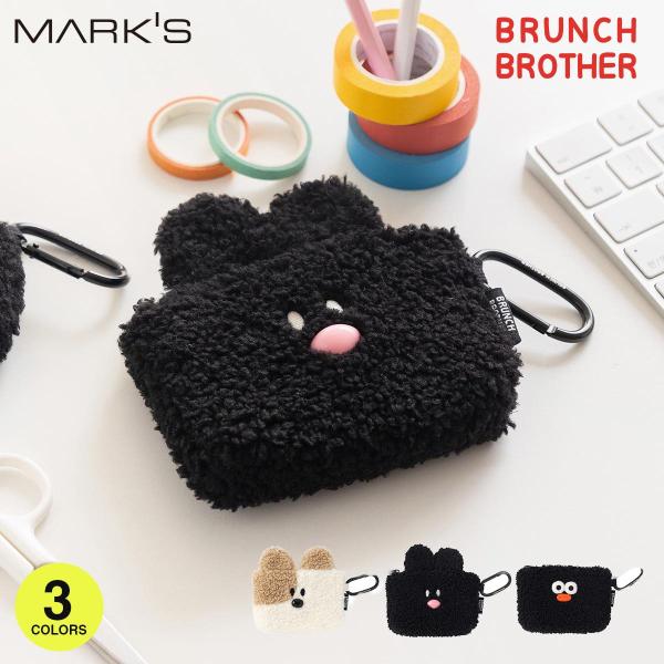 ブランチブラザー 限定展開 カードポーチ カラビナ付き 猫 ネコ もこもこ 小銭入れ コインケース ...