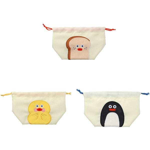 ランチ巾着 ランチバッグ ランチトート トートバッグ お弁当バッグ トースト ダック ペンギン RO...