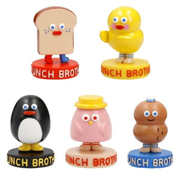 ミニフィギュア おもちゃ トースト アヒル フクロウ ナッツ  ROMANE 韓国雑貨 Brunch...