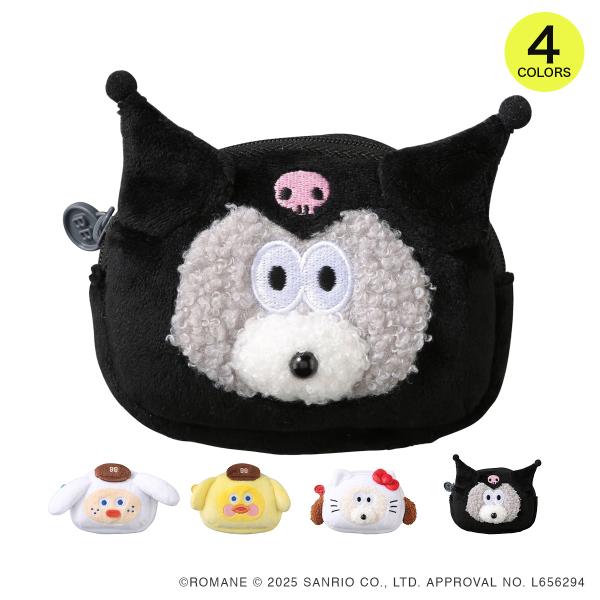 ブランチブラザーｘサンリオキャラクターズ フェイスポーチ 小物入れ コスメ デジタルアクセサリー 収...