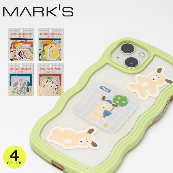 フレークステッカー シール セット パン イヌ ウサギ アヒル キャラクター かわいい ロマネ RO...