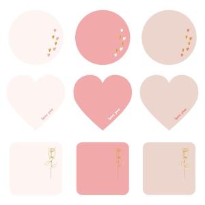 寄せ書き用ステッカー ラブ 手作り スクラップ デコラップ コラージュ 卒業 ウェディング バースデー お祝い プレゼント ギフト 母の日 デコラ｜マークス公式ストア