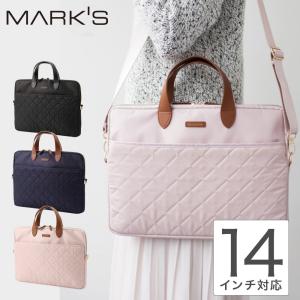 PCバッグ パソコンケース レディース おしゃれ キャリングケース 持ち手付 キルティング デジタルアクセサリー 14インチ A4ファイル マークス
