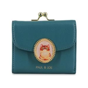 ポール ＆ ジョー アクセソワ 口金ミニ財布 キャット・ブローチ / グリーン ねこ 猫 ネコ