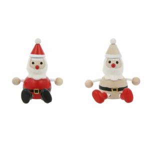 置物 木の人形 木製 おもちゃ オブジェ ハラチキ サンタクロース クリスマス かわいい マークス オリジナル｜marks