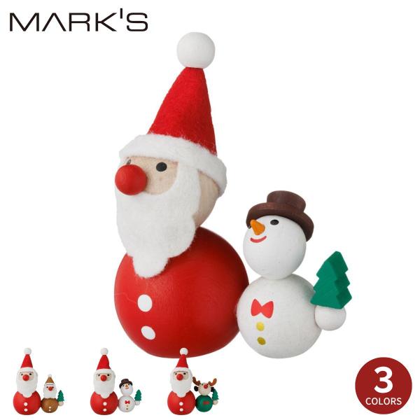 手のひら人形・サンタペア レスニー 人形 木 動物 チェコ 飾り インテリア 雑貨 東欧 クリスマス...