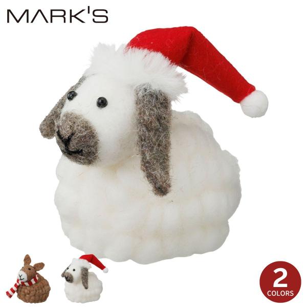 モコモコアニマル・ウサギ クリスマス 飾り 雑貨 インテリア 飾り置物 プチギフト うさぎ ラビット...