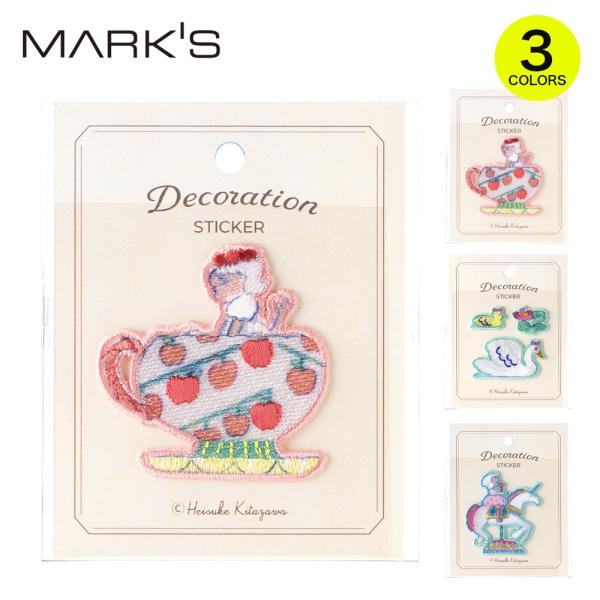 【30％OFF】刺繍ステッカー シール ダイカットシール ステッカー ファンシー 北澤平祐 布に貼れ...