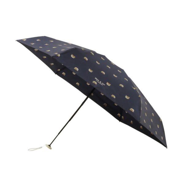 ポール ＆ ジョーアクセソワ 折傘コンパクト ＜ヌネット・ネイビーブルー＞傘袋 レイングッズ 日傘 ...
