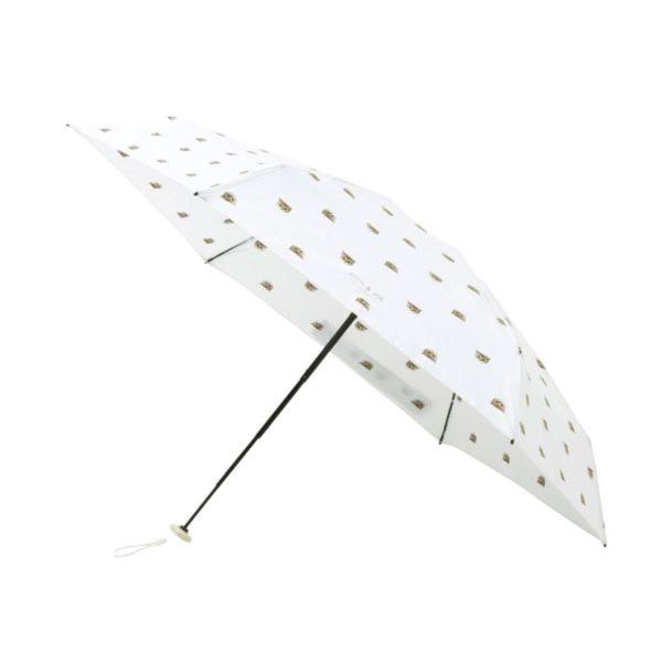 ポール ＆ ジョーアクセソワ 折傘コンパクト ＜ヌネット・ホワイト＞傘袋 レイングッズ 日傘 雨傘 ...