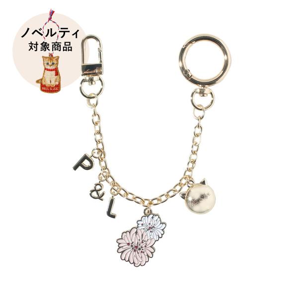 刺繍チャームプレゼント ポール ＆ ジョー バッグチャーム クリザンテーム・ホワイト キーチャーム ...
