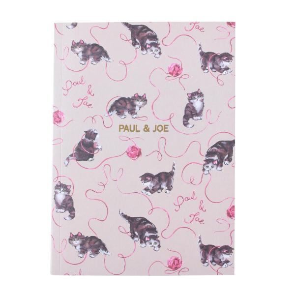ポール ＆ ジョー ノート・A5 キャッツ・ウィズ・ヤーン 96ページ 7mm罫線 おしゃれ 手帳 ...