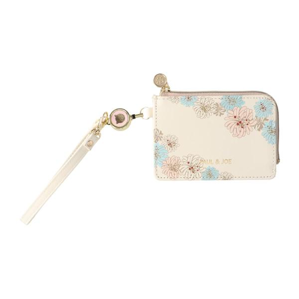 パスケース クリザンテーム・ホワイト ポールアンドジョー PAUL &amp; JOE 定期入れ IDケース...