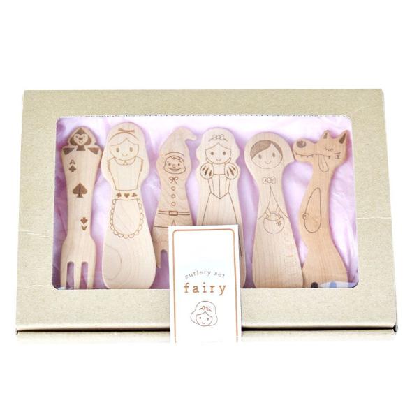 カトラリーセット スプーン フォーク 木製 子供用 TOUGEI フェアリー
