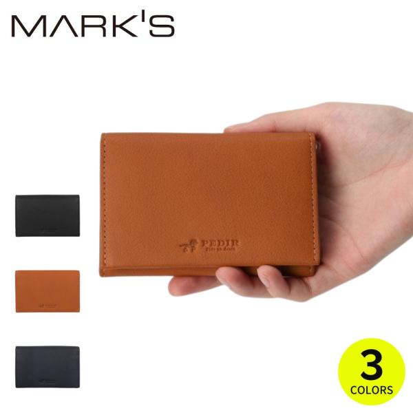PEDIR(ペディール) 本革 ソフトヌメ 名刺入れ マークス 父の日
