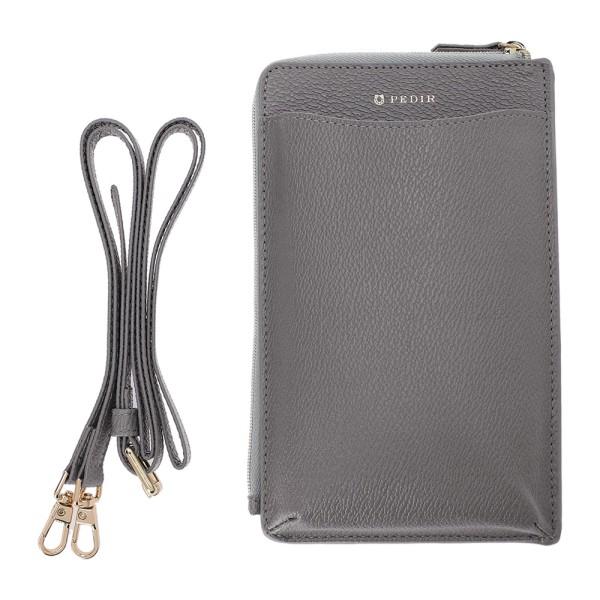 スマホ スマフォ ショルダー ポシェット M マエストラーレ グレー 馬 馬蹄 蹄 PEDIR ペデ...