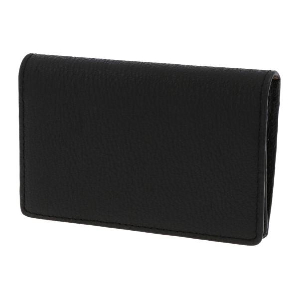 本革 革 ネームカードケース カードケース 名刺ケース 名刺入れ ディアシュリンク ブラック 黒 P...