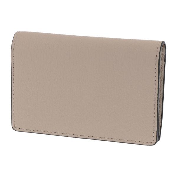 本革 革 ネーム カードケース 名刺ケース 名刺入れ ディアシュリンク ライト グレージュ グレー ...