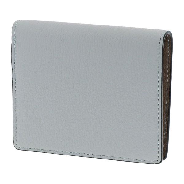 本革 革 二つ折り ウォレット 財布 ディアシュリンク ライトブルー ブルー 青 水色 PEDIR ...