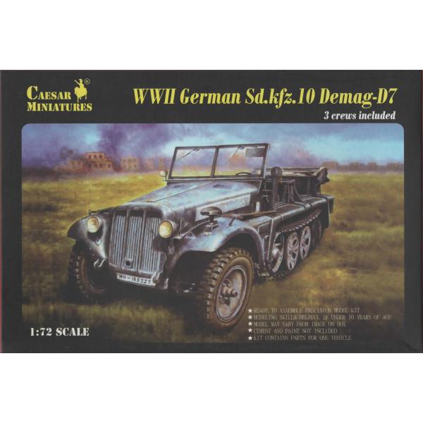 WWII ドイツ Sd.kfz.10 デマーグ-D7 1/72 シーザーミニチュア