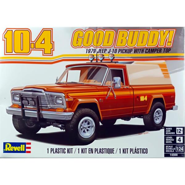 1979 ジープ J10 ピックアップトラック キャンパートップ付き 1/24 アメリカレベル