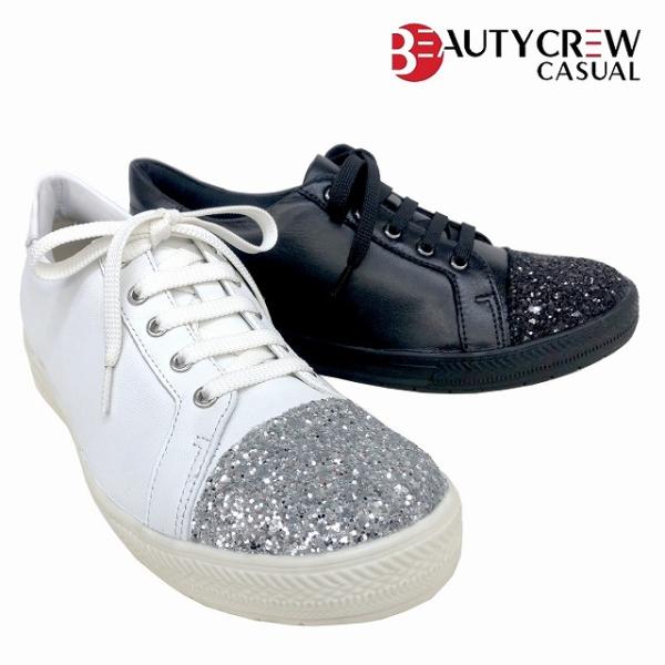 レザースニーカー レディース BEAUTYCREW CASUAL ビューティークルー 8568 本革...
