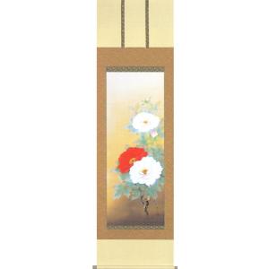 掛け軸 花鳥画 【完全肉筆掛け軸】竹に雀（中谷 文魚） 掛軸 : まろ庵