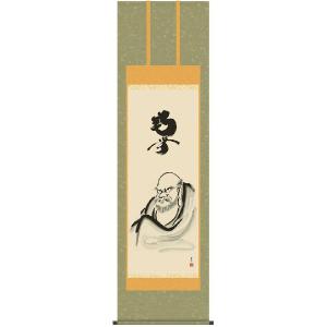 掛け軸 達磨（金剛 慈保） 仏画 掛軸 : まろ庵 - 通販 - Yahoo