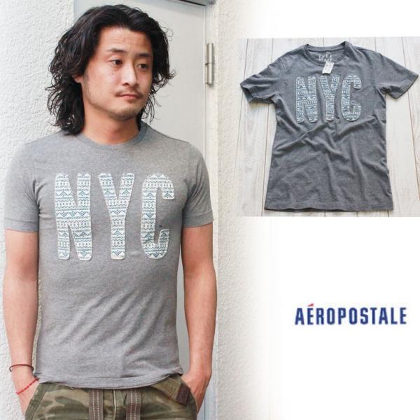 エアロポステール aeropostale Tシャツ メンズ 半袖 グレー