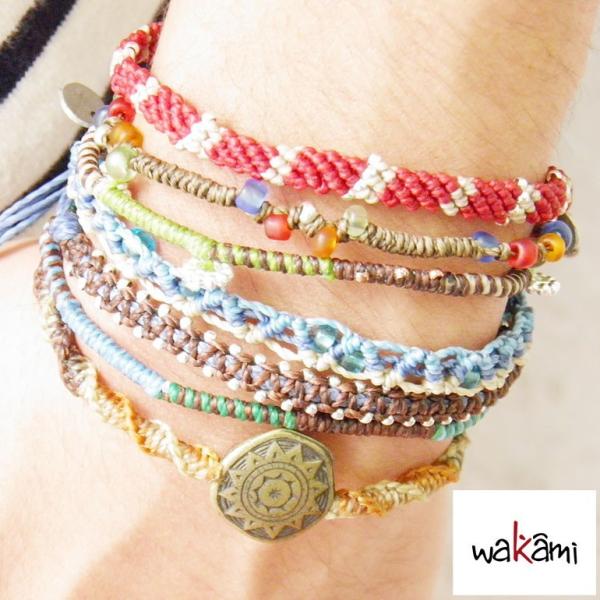 【送料無料】WAKAMI ワカミ ブレスレット ７連
