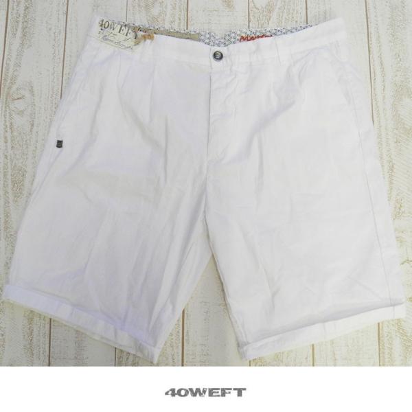 40weft 都会派カジュアルチノパンツ　メンズ　カラー　ショーツ