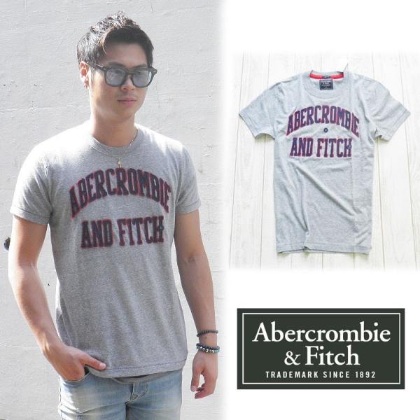 アバクロ/Abercrombie&amp;Fitch TEE Tシャツ メンズ 半袖 グレー