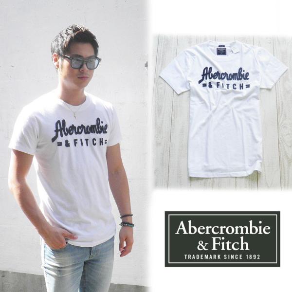 アバクロ/Abercrombie&amp;Fitch TEE Tシャツ メンズ 半袖 ホワイト