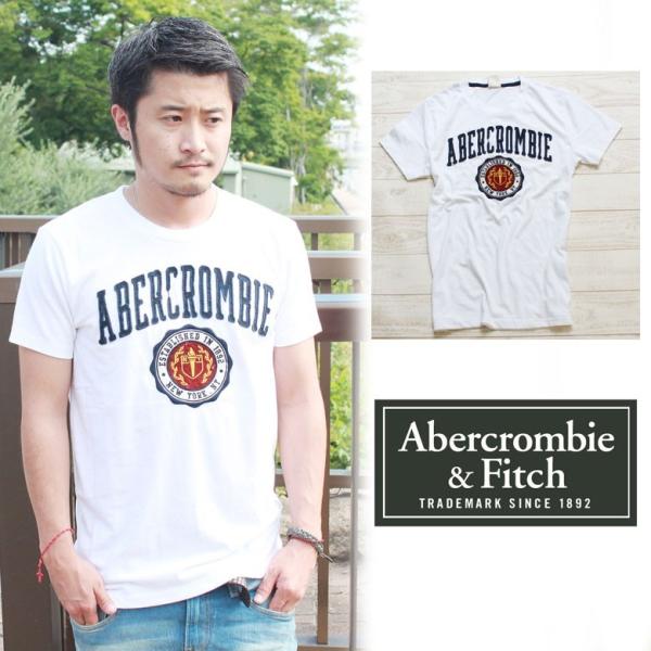 アバクロ/Abercrombie&amp;Fitch TEE Tシャツ メンズ 半袖 ホワイト