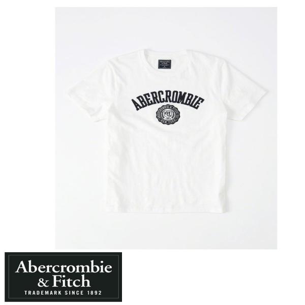 アバクロ/Abercrombie&amp;Fitch TEE Tシャツ メンズ 半袖 ホワイト