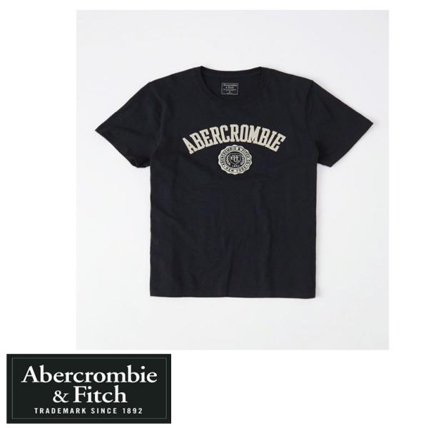 アバクロ/Abercrombie&amp;Fitch TEE Tシャツ メンズ 半袖 ネイビー