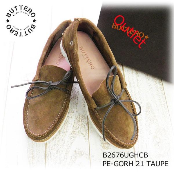 ブッテロ BUTTERO メンズ デッキシューズ スエード 短靴 靴 シューズ イタリア アメカジ