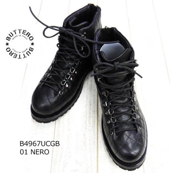 ブッテロ BUTTERO ブーツ メンズ レザー 革 キルティング イタリア アメカジ