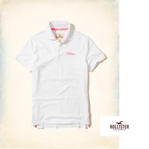 ホリスター Hollister POLO ポロシャツ メンズ 半袖 ホワイト