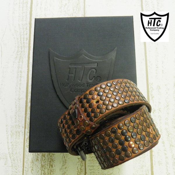 HTC エイチティーシー ベルト メンズ 5000スタッズ スタッズ 革 レザー ヴィンテージ キャ...