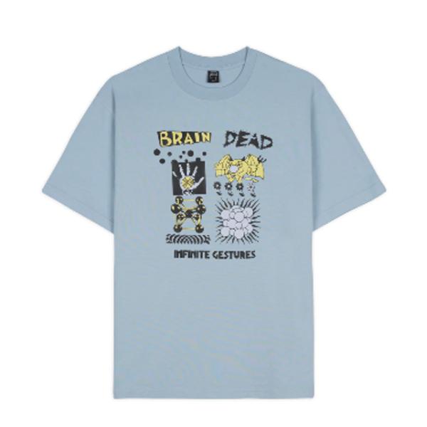 BRAIN DEAD INFINITE GESTURES T-SHIRT - SLATE