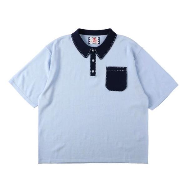 SON OF THE CHEESE  Hand Stitch Polo Knit