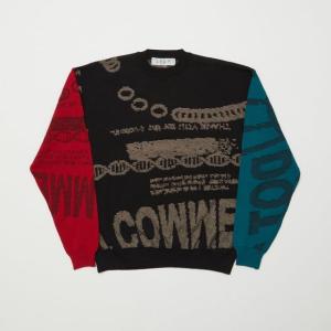 BAL JACQUARD COTTON CREWNECK SWEATER｜maroonwebstore