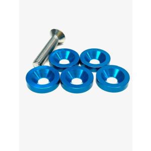 ロゼットワッシャー19Φ 5個セット8色6サイズ設定：S40水色【数量限定S