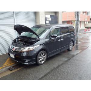 RR5エリシオンプレステージ用ジュールマフラー 左右2本出しチタン風