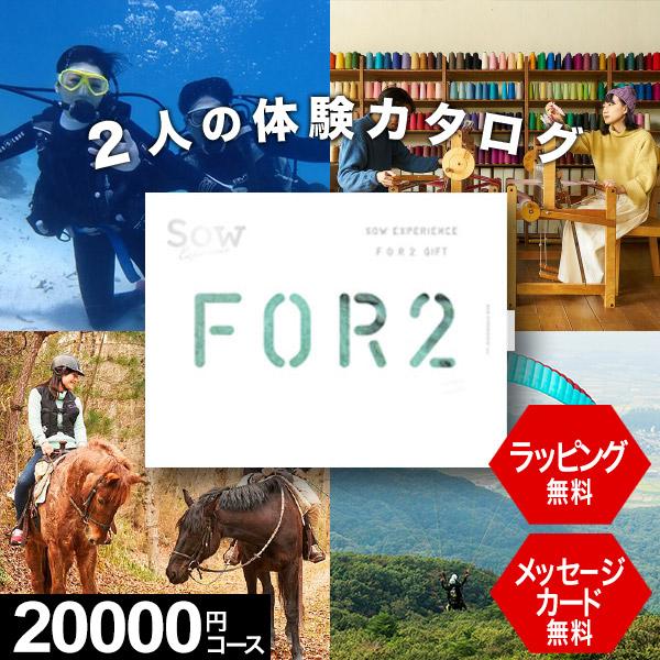 体験ギフト カタログギフト 結婚 内祝い お返し クリスマス プレゼント ペア FOR2ギフト RE...