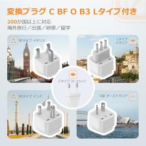 TESSAN 変圧器 海外旅行用 220vから...の詳細画像3
