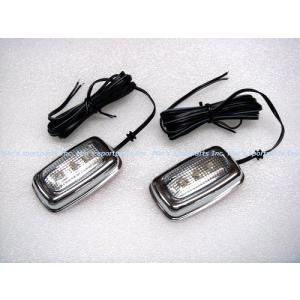 送料無料 (沖縄・離島除く)   LED サイドマーカー アンバー光 テープ固定式 (２個１組)  キャデラック  シボレー  GMC  ハマー 　｜mars-sportparts